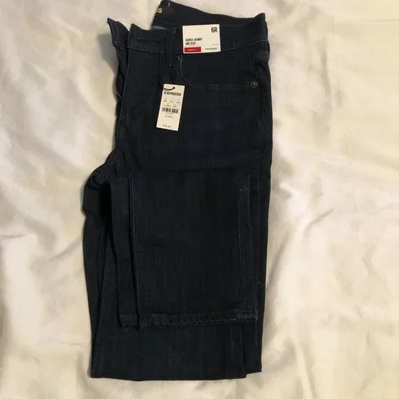 Express Jeans Size 6R, Super skinny , Mid Rise - Picture 2 of 2